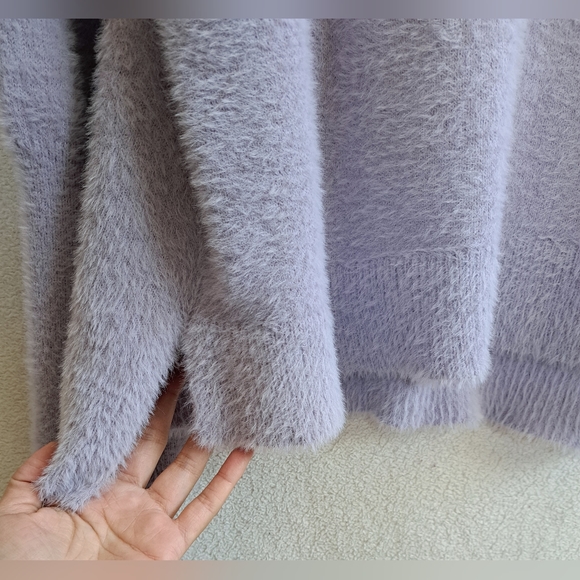 Women's Love Scarlett Lavendar Purple Pull Over Cowl Neckline Sweater - Picture 5 of 11